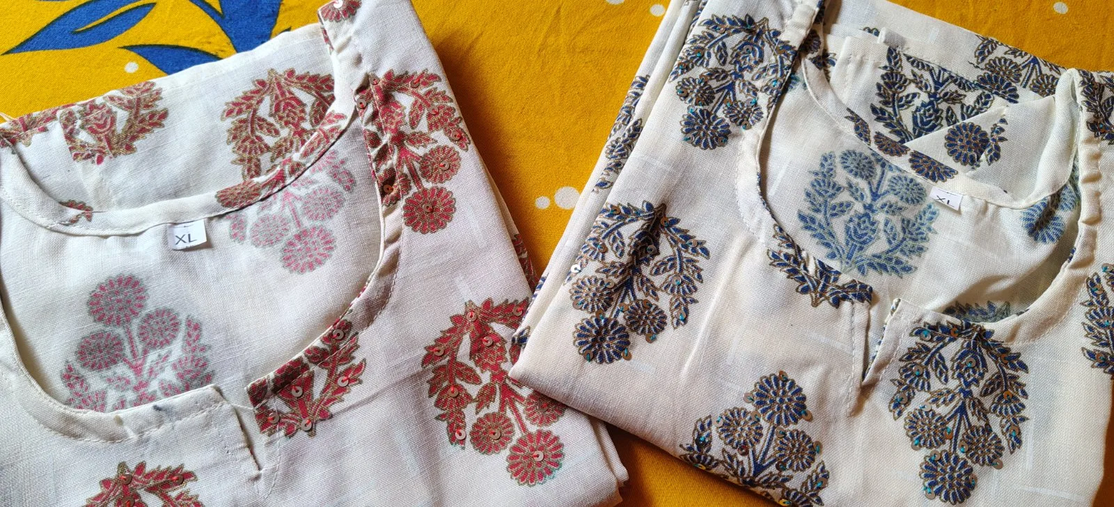 🌸 Women’s Floral Printed Straight Kurti – 3/4 Sleeve — photo 3